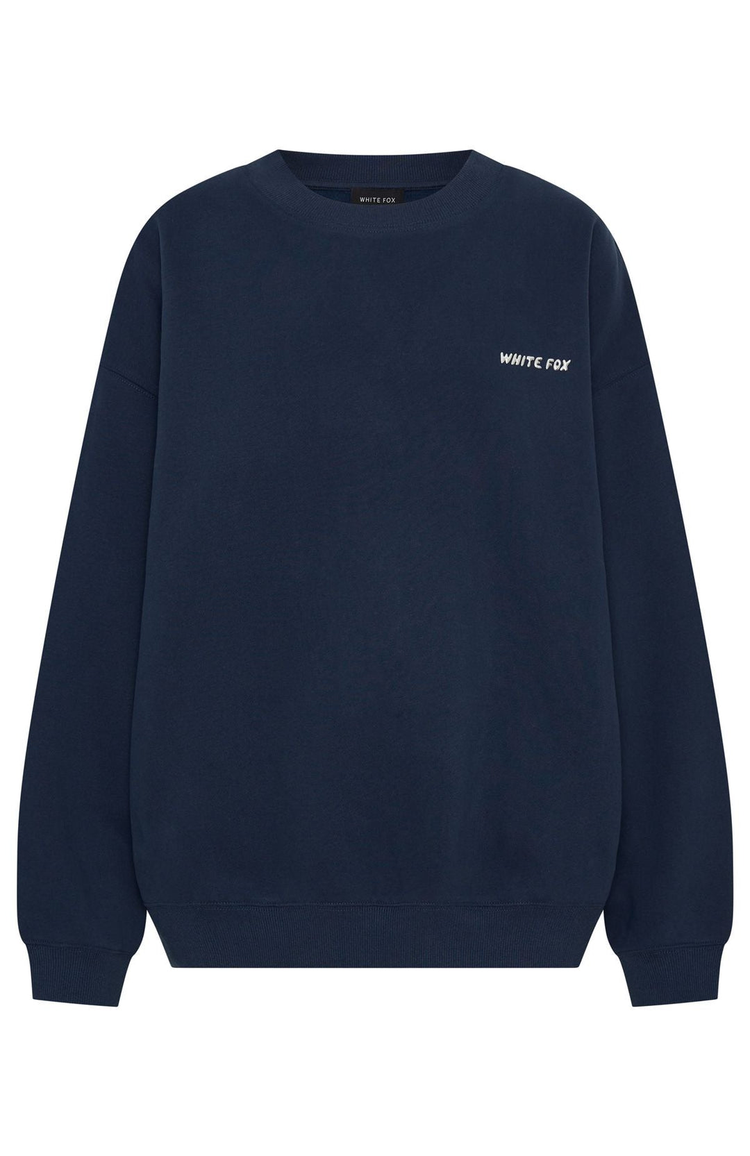 Glamcroft Oversized Sweater Dark Navy with Ribbed Details